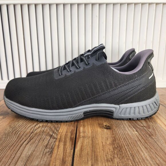 Orthofeet Yari Hands Free Sneaker Mens Sz 13 4E X-Wide Black Walking Shoes 20011
